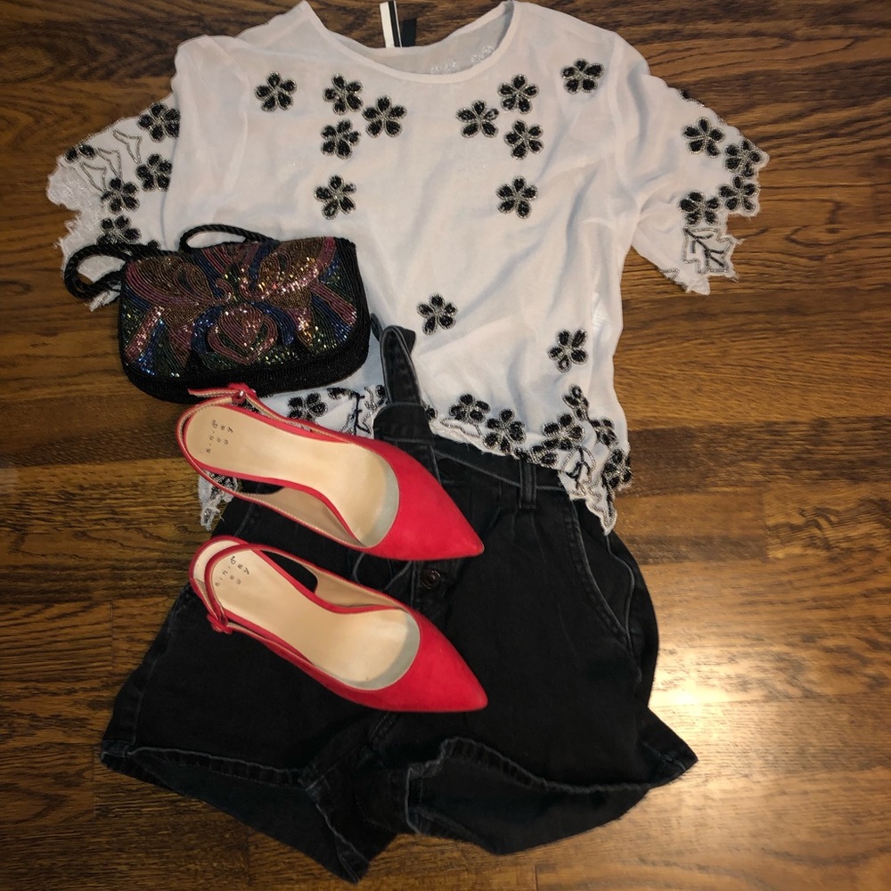 Sequin top shop top